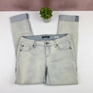 Level 99 Lily Skinny Straight Stripe Denim Jeans Women Size 26